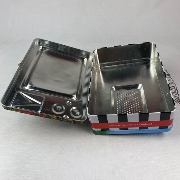 *RARE* Vintage WIZARD OF OZ "RUBY SLIPPERS" Television Tin LUNCH BOX! Vandor TV - Picture 12 of 14